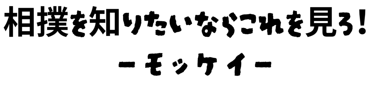 相撲を知りたいならこれを見ろ!